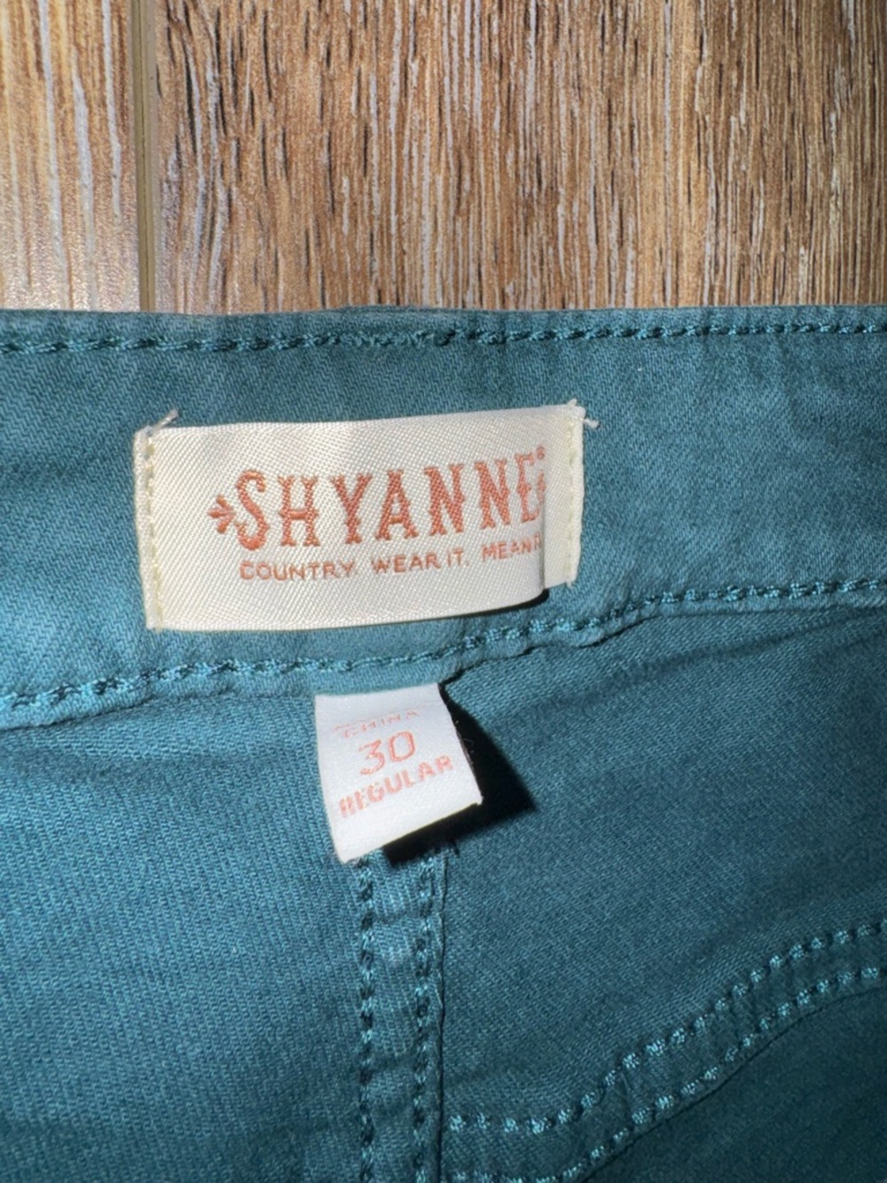 SHYANNE WOMEN'S HIGH RISE SUPER FLARE JEANS in Deep Teal Size 30 - Picture 7 of 12